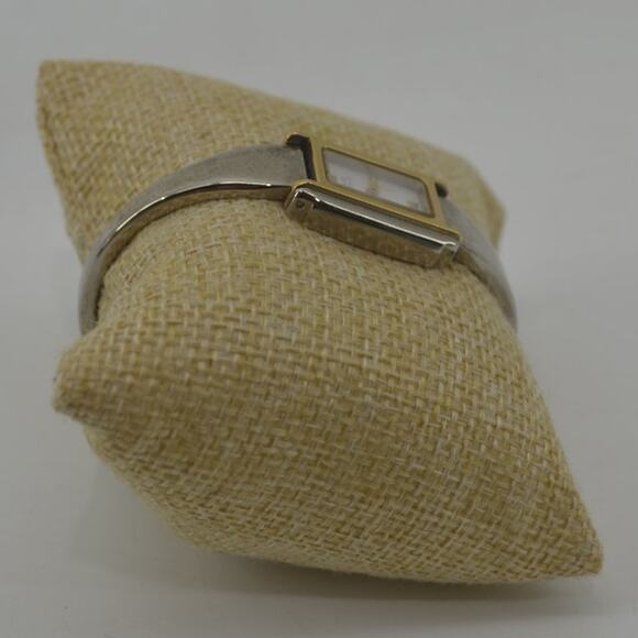 Vtg Anne Klein II White Face Silver Grandmacore Watch Analog - Picture 9 of 12